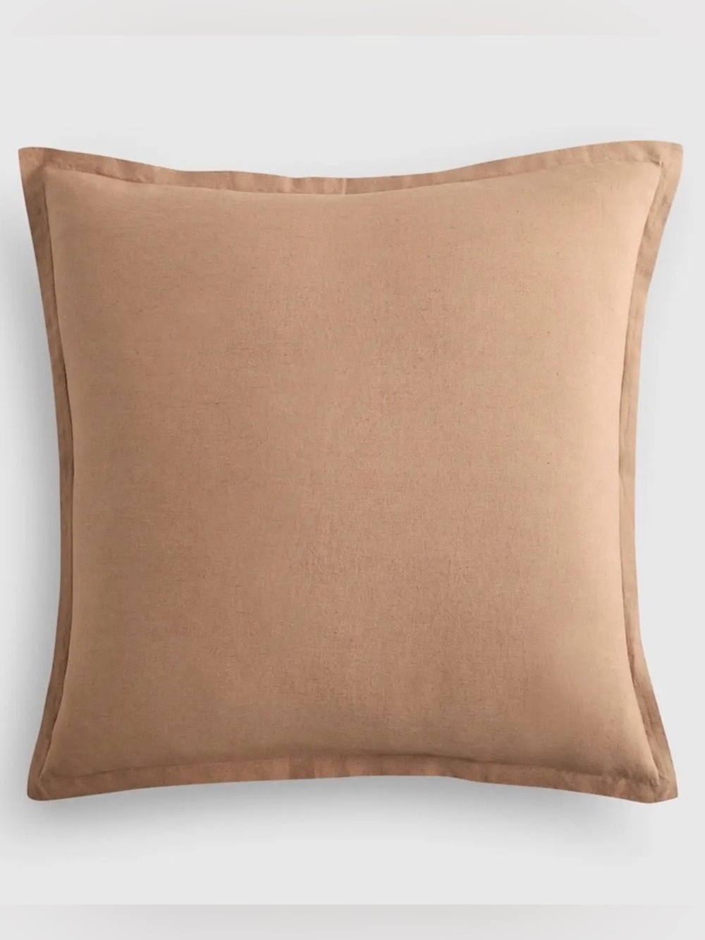 NWOT Quince European Linen Euro Sham, 26 X 26 (Latte)